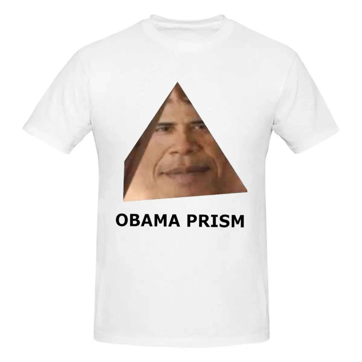 Obama Prism Men T-Shirt Fashion Oversized T Shirts Men's Round Neck Cotton Tees Short Summer Male