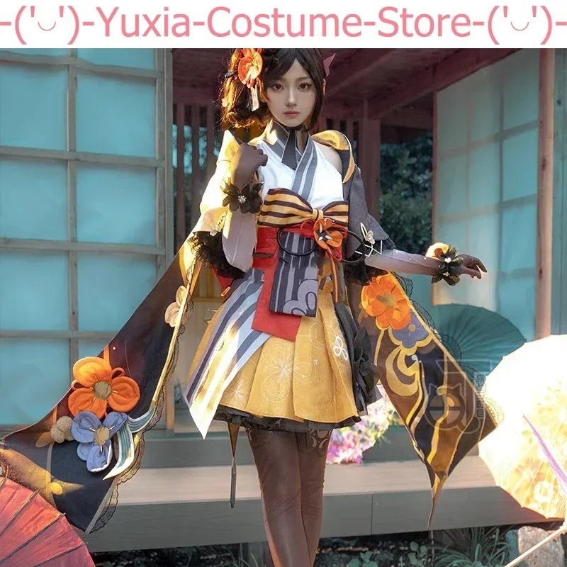 Genshin Impact Chiori Game Suit Elegante Mooie Kimono Cosplay Kostuum Halloween Carnaval Party Rollenspel Outfit Vrouwen