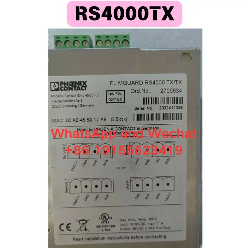

Б/у маршрутизатор RS4000TX 2700634, функциональный тест, ОК, быстрая доставка