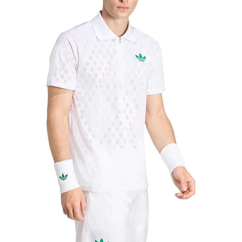 Adidas genuine Three Stripes Men's Tennis Three Stripes Breathable Polo Shirt JL9675 - view 5