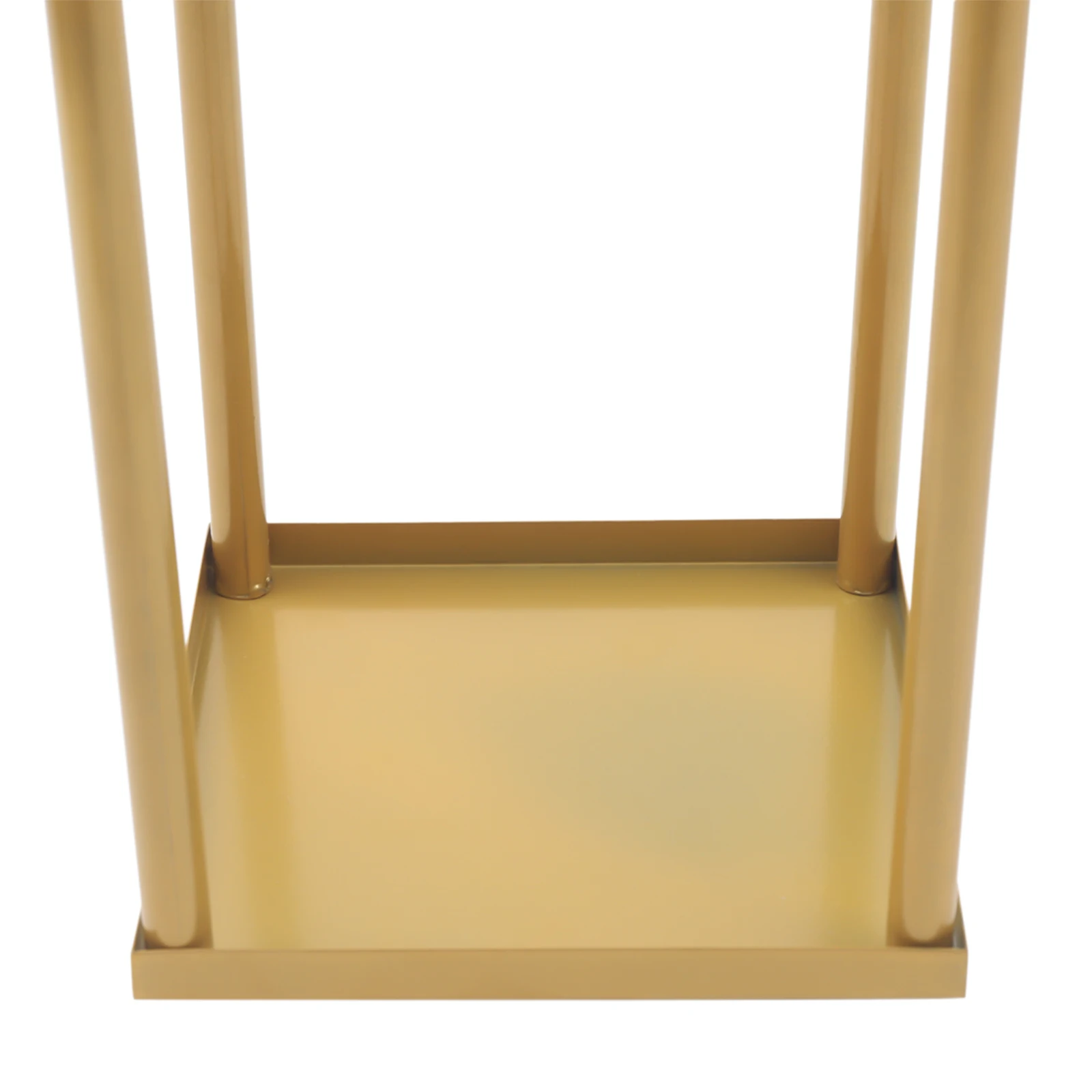 2pcs Metal Flower Stand 60cm Floor Vase Rack for Wedding Party Decor (Gold）