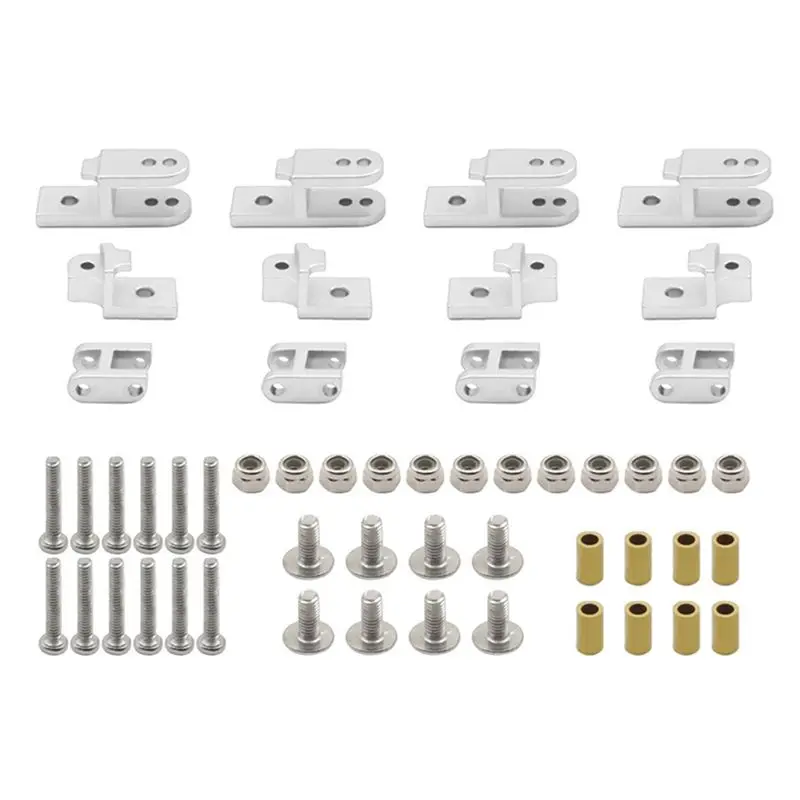 AS96-2 Set Leaf Spring Damping Suspension Accessories For 1/16 WPL B24 4WD RC Car Upgrade Parts Silver