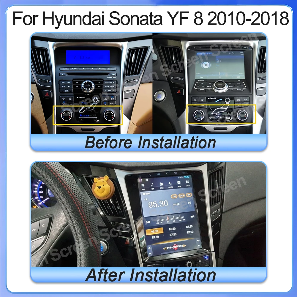 9.7 Inch Android 16 For Hyundai Sonata Yf 8 2010-2018 Carplay Autoradio Car Radio Multimedia Navigation GPS Player 2din 5g Wifi