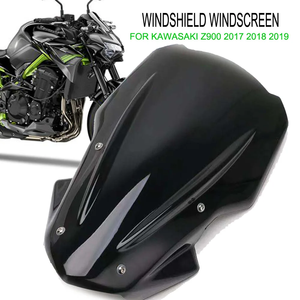 

For Kawasaki Z900 2017 2018 2019 WindScreen Windshield Wind Deflectors Motorcycle Accessories Sports