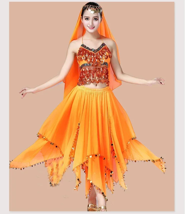 Adult Bellydance Costumes for Women 3pieces Suit Indian Belly Dance Costume Stage Performance 3pcs set Woman Egypt Belly Dancing