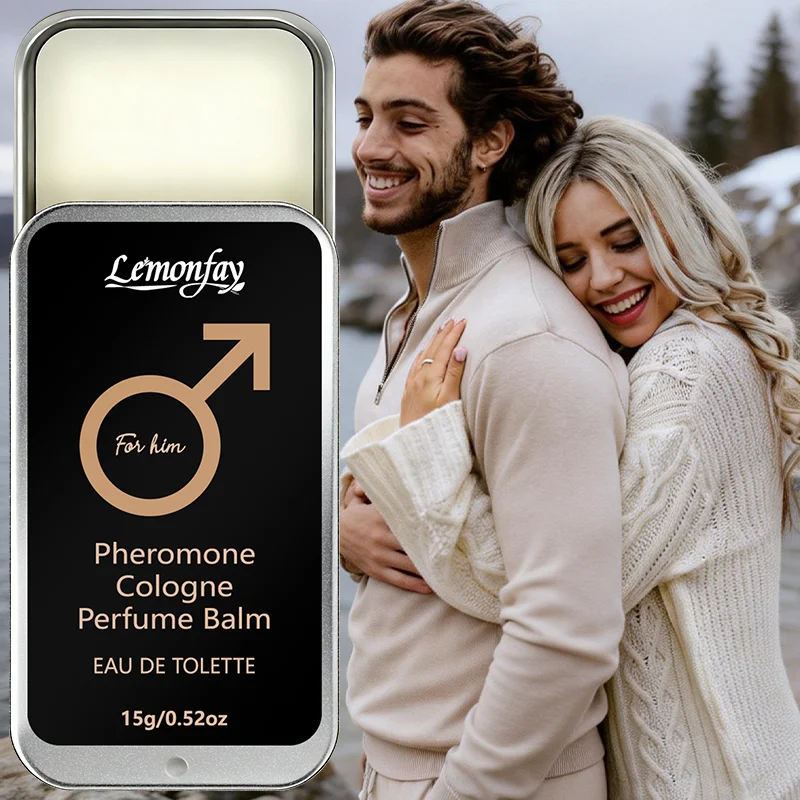 

Lemonfay For Him Pheromone Cologne Perfume Balm - 15g EDT Long-Lasting Solid Fragrance for Men Portable Pocket Perfume
