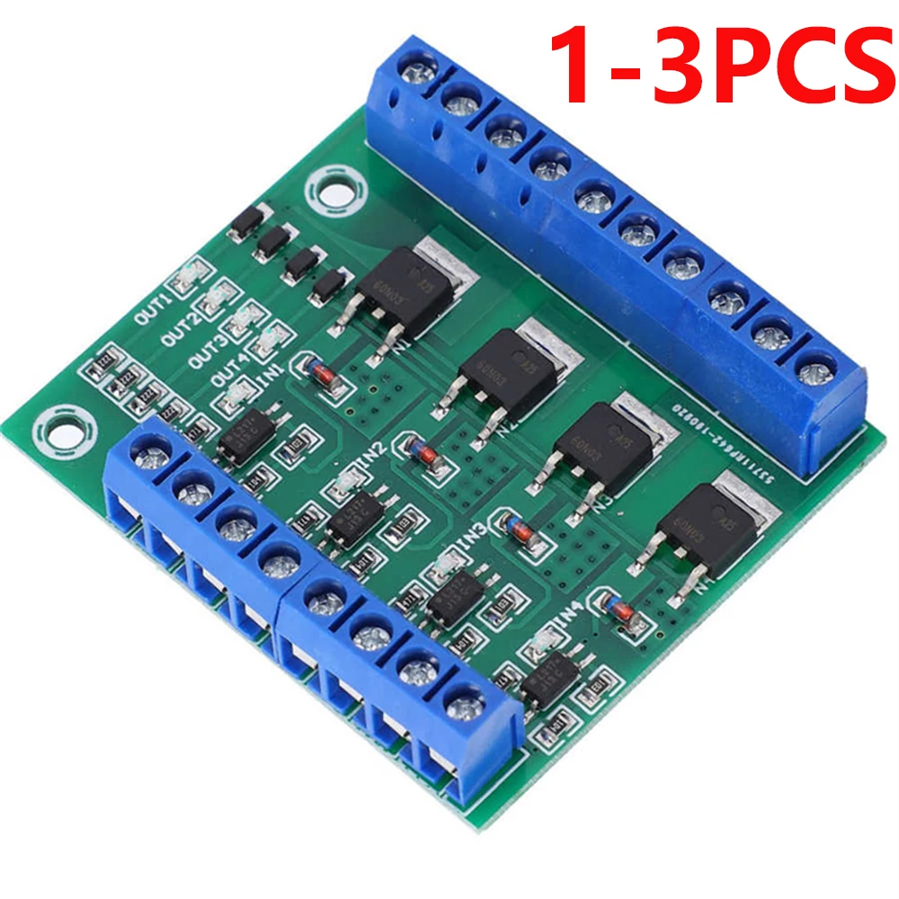 4 Channel PWM MOSFET Switch Controller – Optocoupler Isolated Driver Board For LED Lighting & DC Motor Control