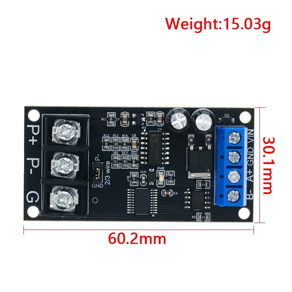 1pc PT100 Temperature Sensor Transmitter RS485 FOR MODBUS RTU Protocol Resistance Temperature Monitoring For Industrial