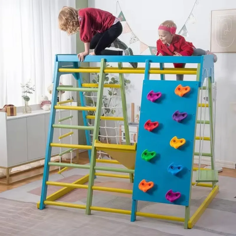 KIds Sports Exercise Sets Wooden Climbing Set Indoor Playground Jungle Gym Montessori Climbing Frame