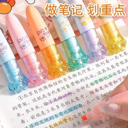 Cute cat paw highlighter marker pen Handbook colour pencil Stationery student supplies Office Supplies gift prize