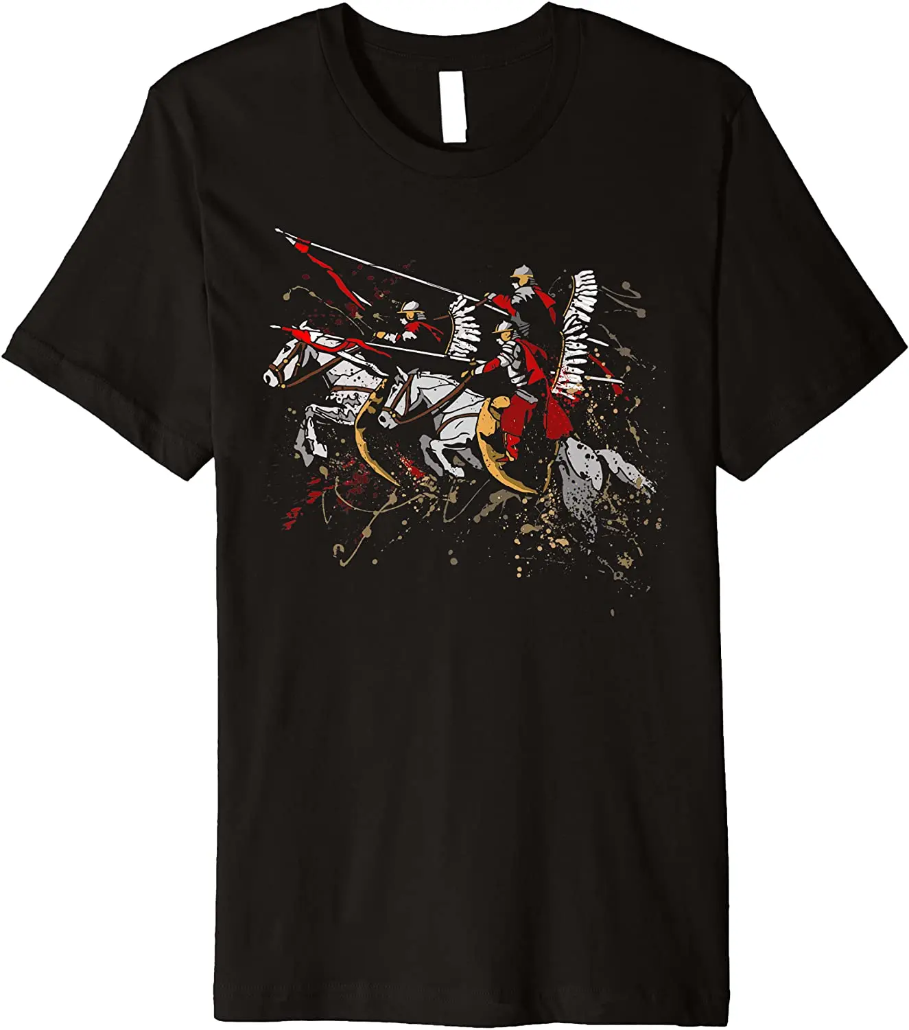 Polish Husaria Polish Hussars Men T-Shirt Short Sleeve Casual 100% Cotton O-Neck Summer TShirt