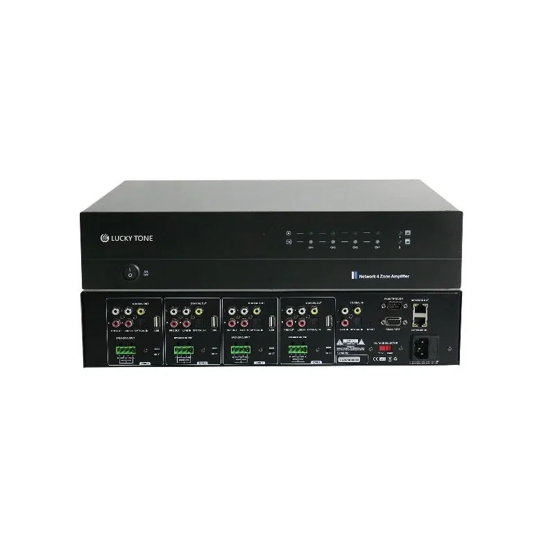 

M Smart Home Multi-room Audio Network Streamer Amplifier 8*50W 4 Zone Stereo Mixer Audio Amplifier Network 8 Channel Amplifier