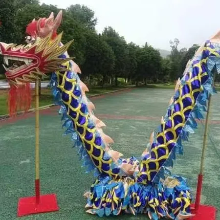 

Dragon dance props, special national standard size for hot gold dragon performance competition, high-end bronzing tarp training