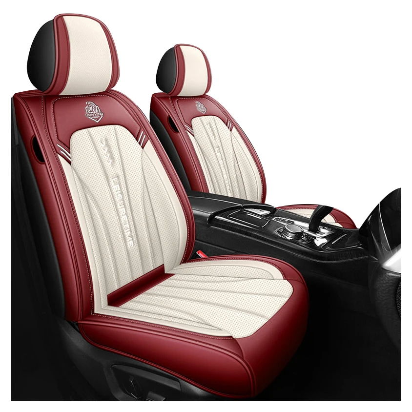 

Sport Excellent Quality Interior Accessory Universal Suitable Leather 5pcs Waterproof Car Seat Cover Full Set