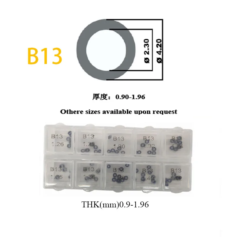 Inyector de arandela de ajuste, kits de reparación para BOSCH 1,45, 50 piezas, B13, CRDI, 1,60-120