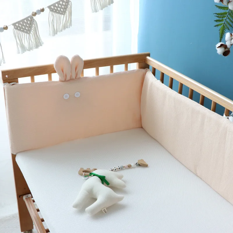 CPull-Kit de literie en coton résistant aux ultrasons pour bébé, tissu de berceau, parc pour enfants, sangle, toutes saisons