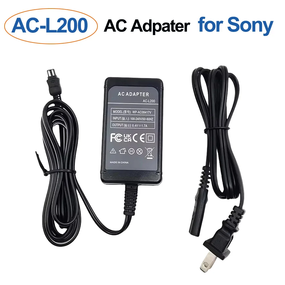 

AC-L200 Camera AC Adapter L200D L200B L200C Power Supply for Sony DCR-UX5 UX7 HDR-XR100 NEX VG20 VG30 VG900 DVD7 PXW-X70