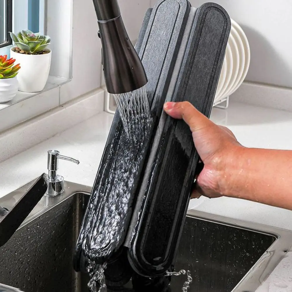 

Eco-friendly Diatomite Dish Drying Mat Foldable Absorbent Kitchen Drying Pad Quick Dry Rectangular Tableware Drain Pad Fruit