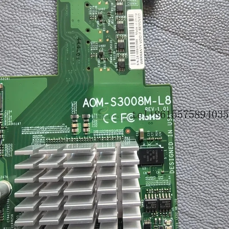 hot Supermicro AOM-S3008M-L8 expansion card array card, pass-through card, support SAS SATA 3008 chip