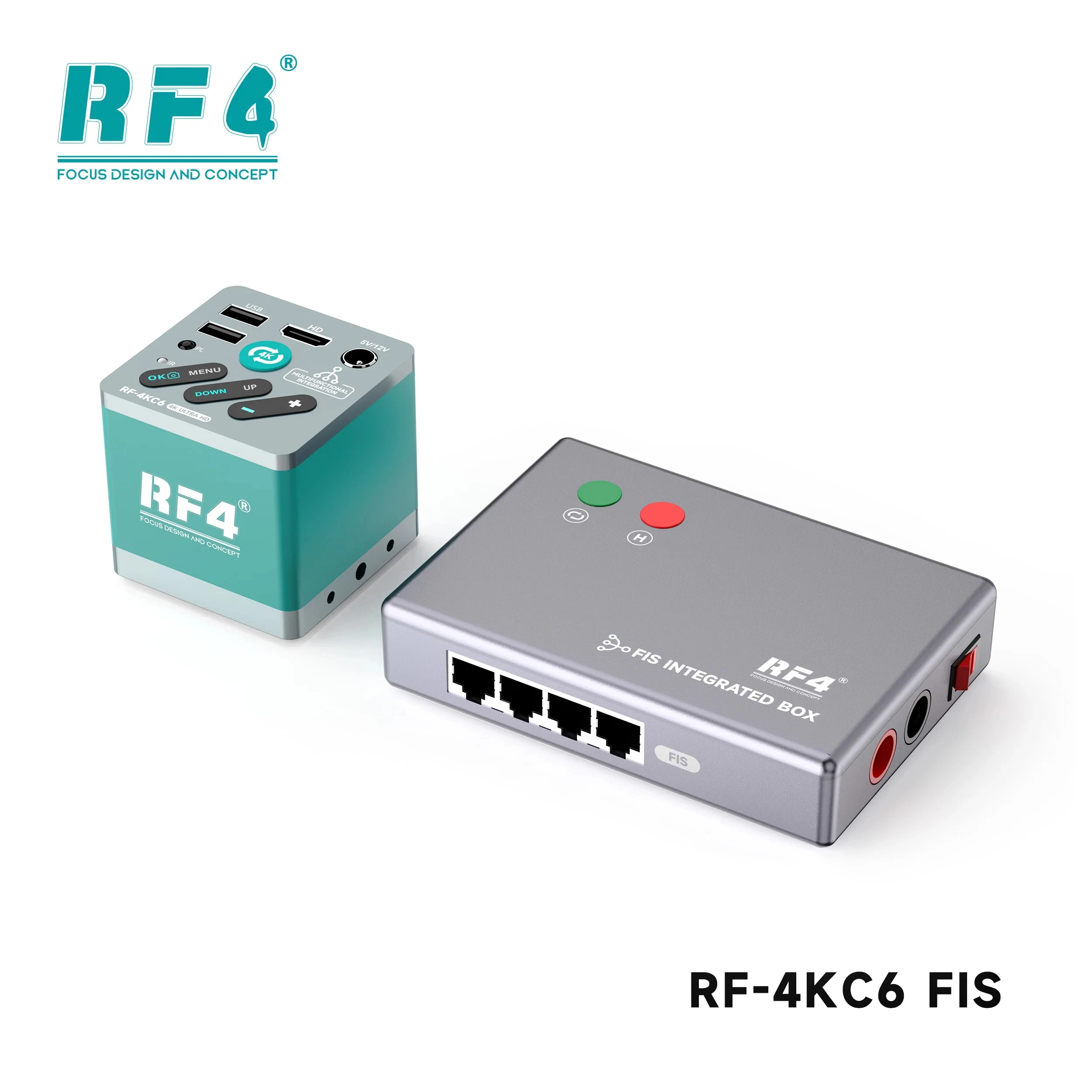 Microscope Ultra-HD 4K Camera RF-4KC6 FIS Integrated Interface Realize The Simultaneous Display Of Multimeters Power Supply Data