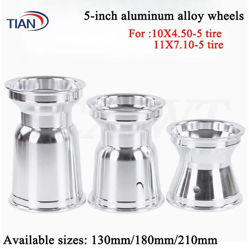 

5 inch GO KART wheel rear 11X7.10-5 front 10X4.50-5 Wheel Rim for KARTING ATV UTV Racing Golf Buggy Drift Trike Slick