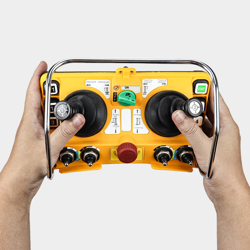 F24-60 Meerdere besturingssysteemstation 2 Twee 5 stappen Joysticks Toren bovenloopkraan Industriële afstandsbediening