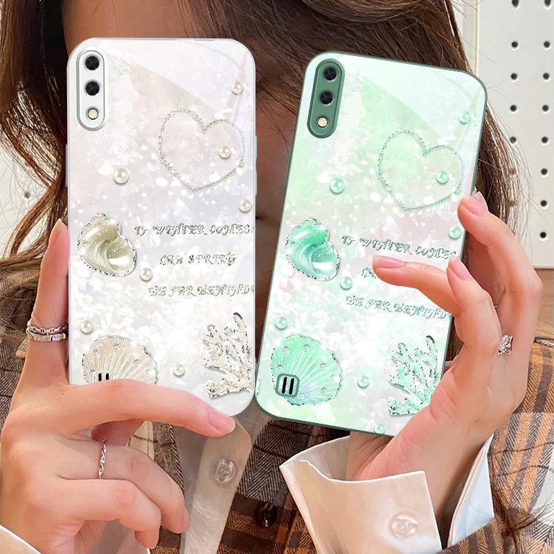 

Beautiful Purple Shell For Samsung M02 12 Note 8 9 10 20 A 01 A02 A03 Core 04 05 06 10 12 13 14 15 A16 glass Ultra phone case