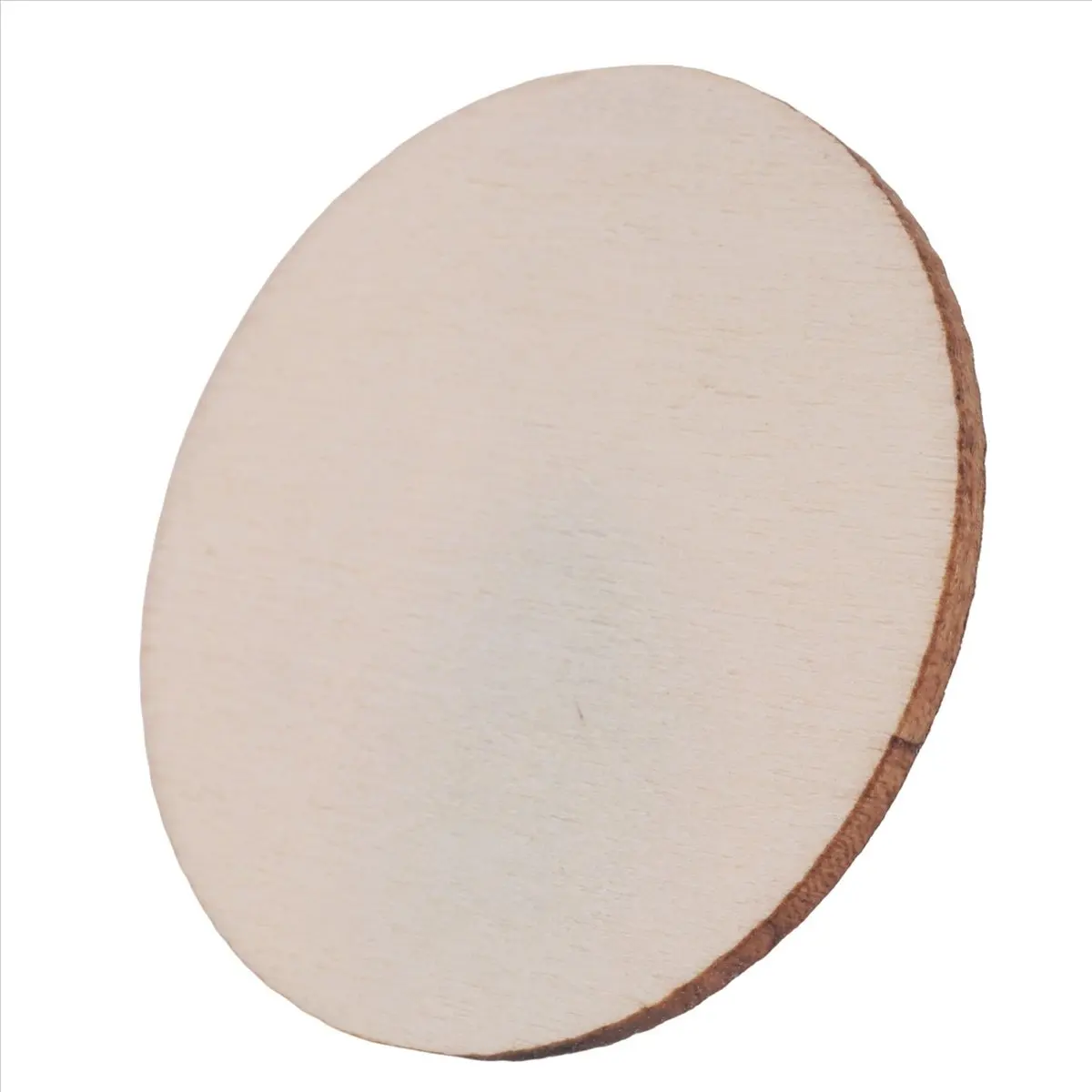 Stable- 400 Pieces Unfinished Wood Slices Round Disc Circle Wood Pieces Wooden Cutouts Ornaments for Craft (1.5 Inch)
