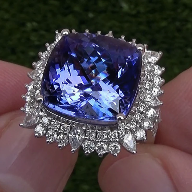 CAOSHI Fashion Delicate Finger Rings for Women Luxury Party Accessories with Brilliant Crystal CZ Noble Lady Anniversary Jewelry