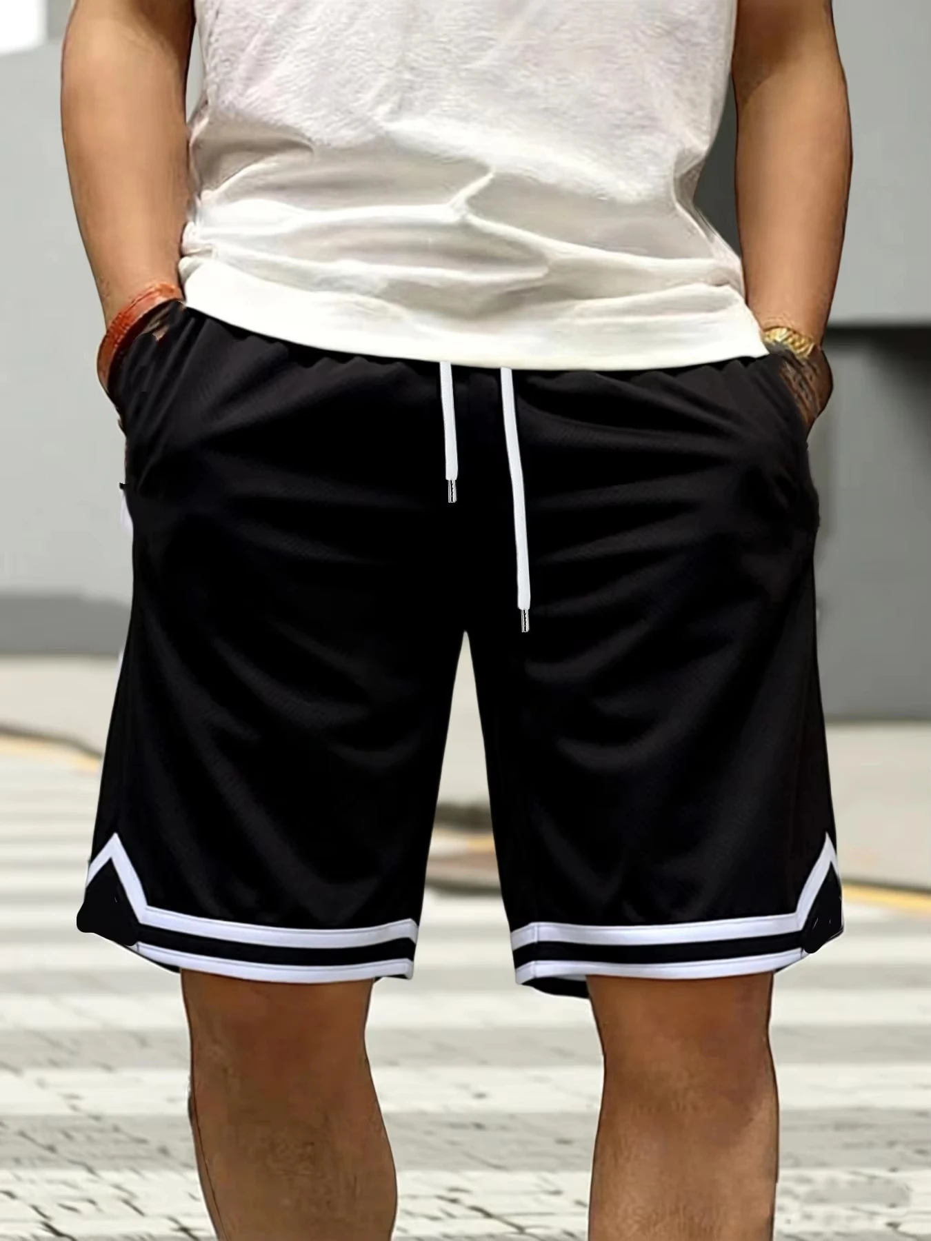 2026 New Men's Basketball Mesh Shorts Quick Dry Athletic Shorts for Gym & Streetwear Y2K Oversized C