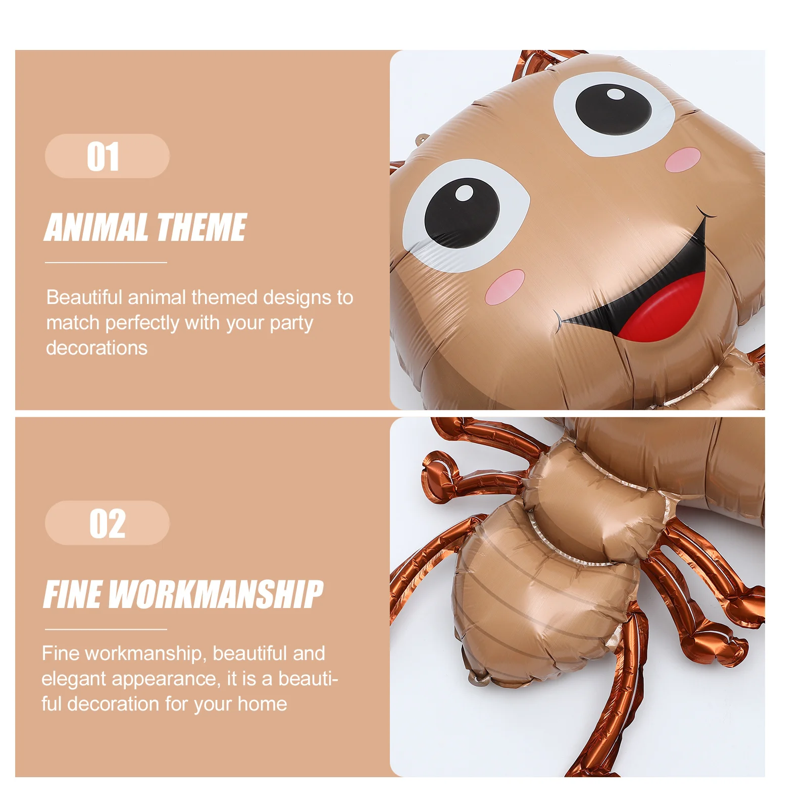 

4Pcs Animals Modeling Foil Balloons Inflatable Cartoon Designs Durable Party Decor Indoor Outdoor Use Animal Balloons