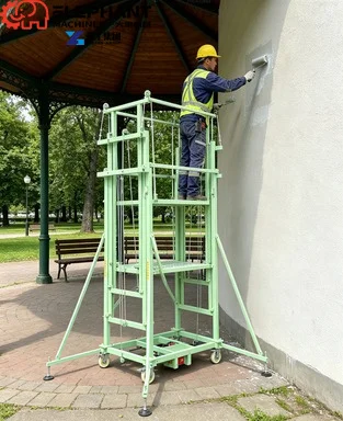 High Quality10m Mobile Telescopic Frame Electric Lifting Ladder Scaffolding Platform For Construction
