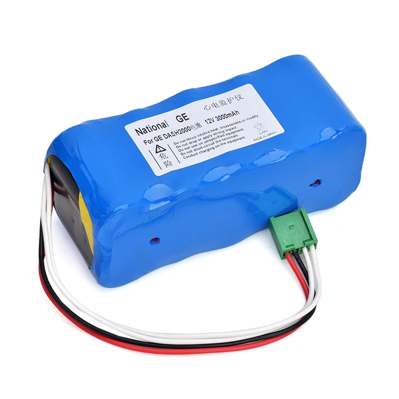 DASH 2000 capacity 2000mAh 12v Ni CD battery suitable for GE DASH2000 ECG monitor