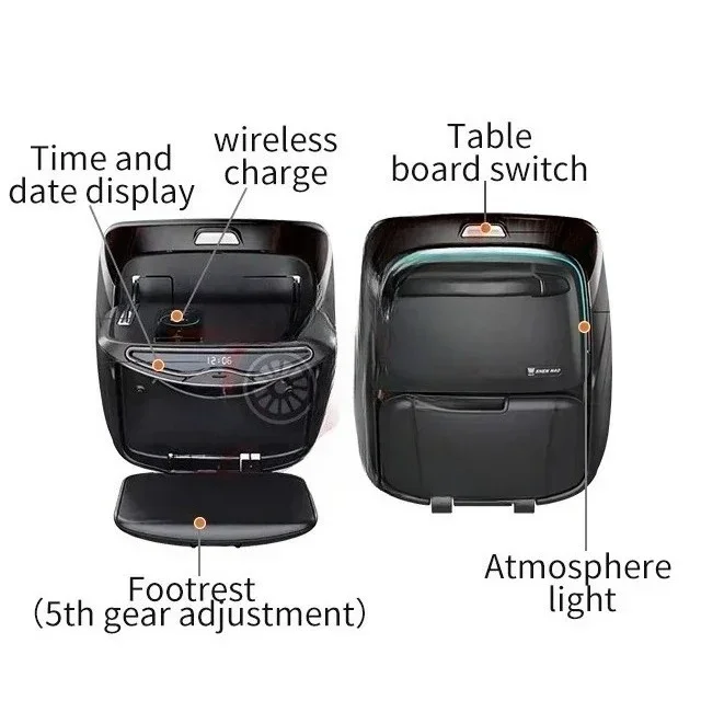 

Alphard Vellfire back folding table 2015-2023 30 strap radio pedal mood light time display