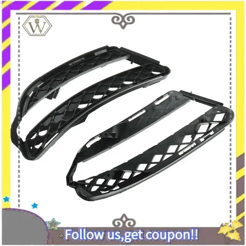 New Front Bar Fog Light Bezel Base Black ABS Auto For Mercedes-Benz S-Class W221 2007-2013