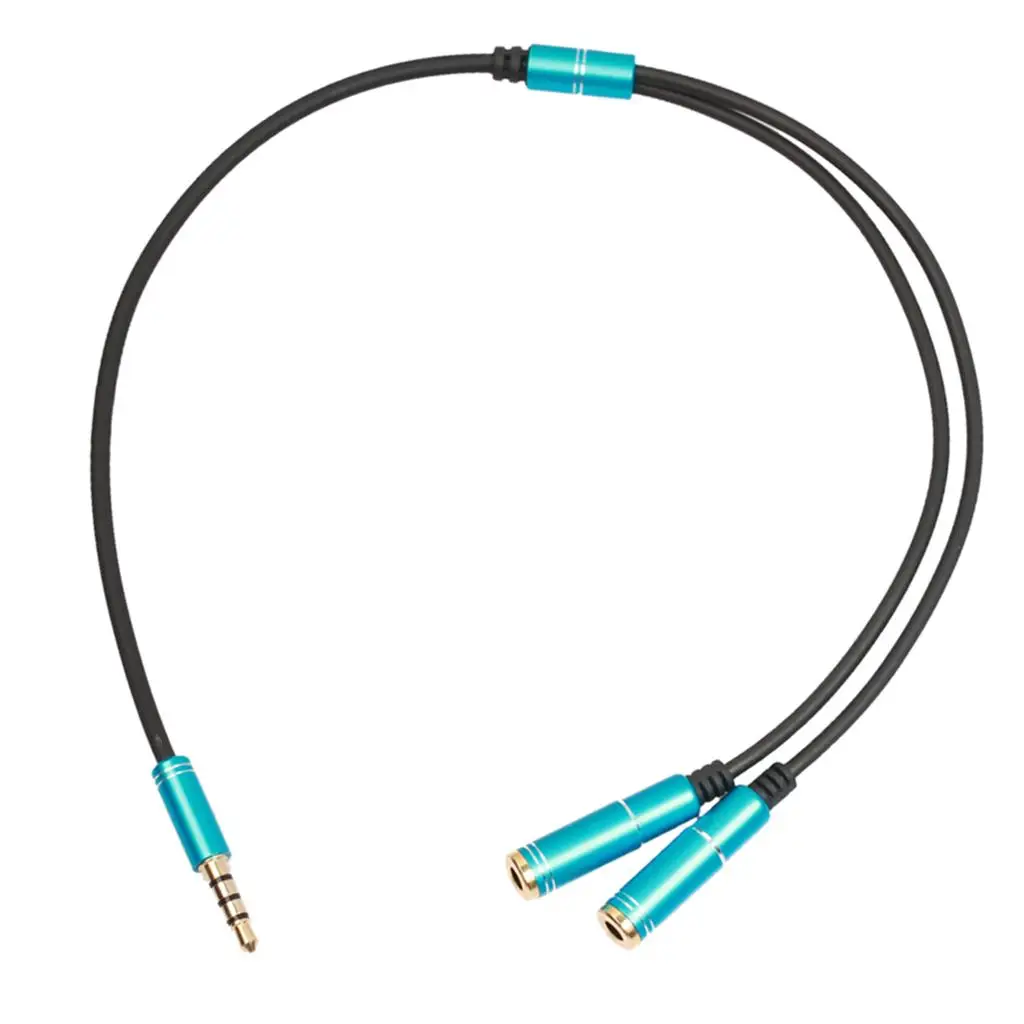 10ft 3.5mm 1 صوت ستيريو إلى 2 أنثى مآخذ Y محول كابل الفاصل #3