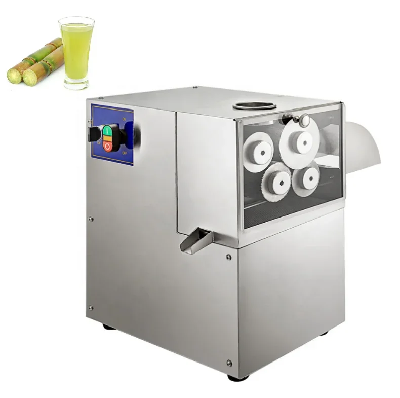 4 Rollers Automatic Commercial Table Top Electric Sugarcane Juicer Sugar Cane Juice Making Press Extractor Machine