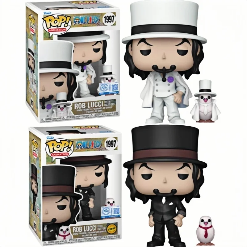 Anime uma peça figura de ação modelo funko pop rob lucci vinil q versão estátua boneca global edição limitada brinquedo colecionável presente