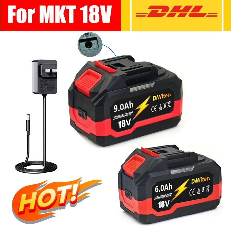 21V 388VF 9000mAh Batteria ricaricabile agli ioni di litio ad alta capacità Trapano a batteria Chiave senza spazzole per utensili elettrici Makita 18V/21V