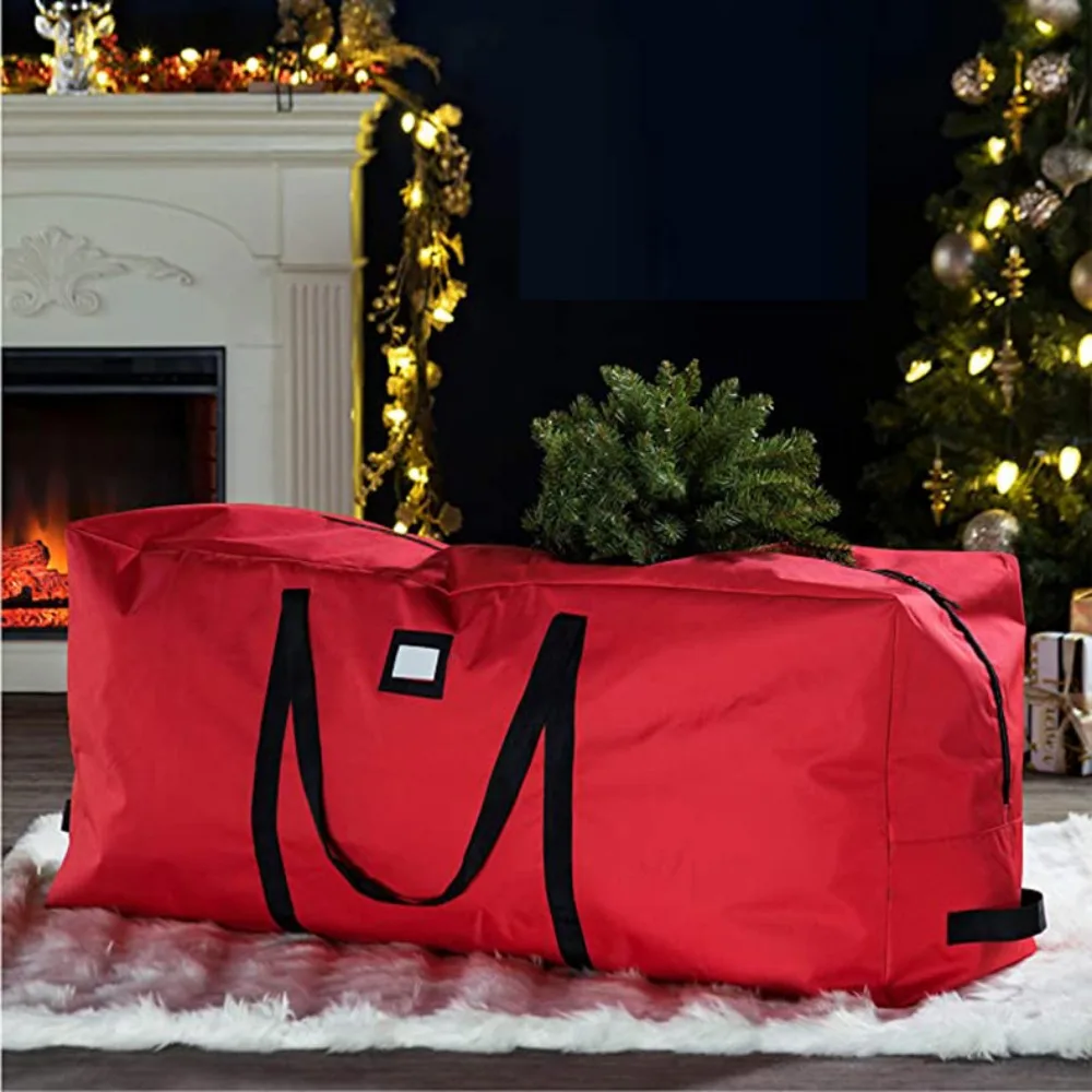 Large Christmas Tree Storage Bag 600D Oxford Cloth Artificial Christmas Tree Storage Bag Holiday Bag 9 Ft Christmas Tree