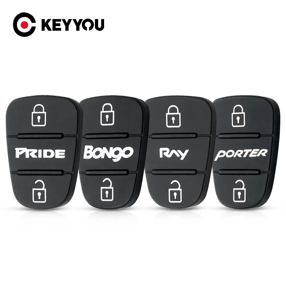 

KEYYOU 30PCS 3 Buttons Rubber Pad Replacement Remote Key Shell Case For Hyundai l10 l20 l30 Kia K2 K5 PRIDE BONgo RNY PORTER