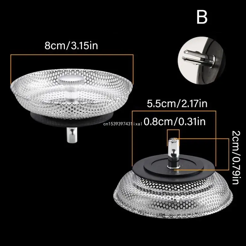 Filtro per lavello in acciaio facile da installare, installazione semplice, tappi per lavello, tappi per lavello, perfetti per