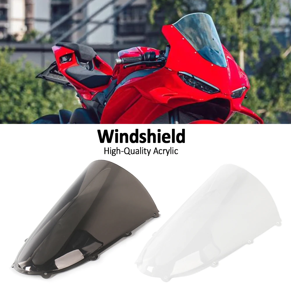 

Motorcycle Accessories Windscreen Windshield Screen Deflector Protector For Ducati Panigale V4 V4S V4R 2025 2026