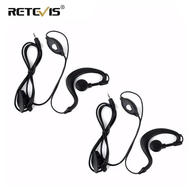 Słuchawka radiowa Retevis 2 szt. 1Pin 2.5mm Akcesoria do walkie-talkie PTT MIC Słuchawki do Retevis RT649P Cobra PX650 Oricom PMR1200