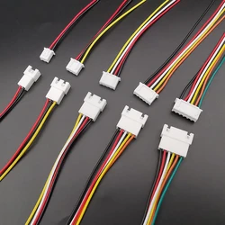 10Pairs Micro JST XH 2.54mm Pitch 2/3/4/5/6 Pin Male Female Plug Connector XH2.54 With Wire Cable Battery Charging Cables 26AWG