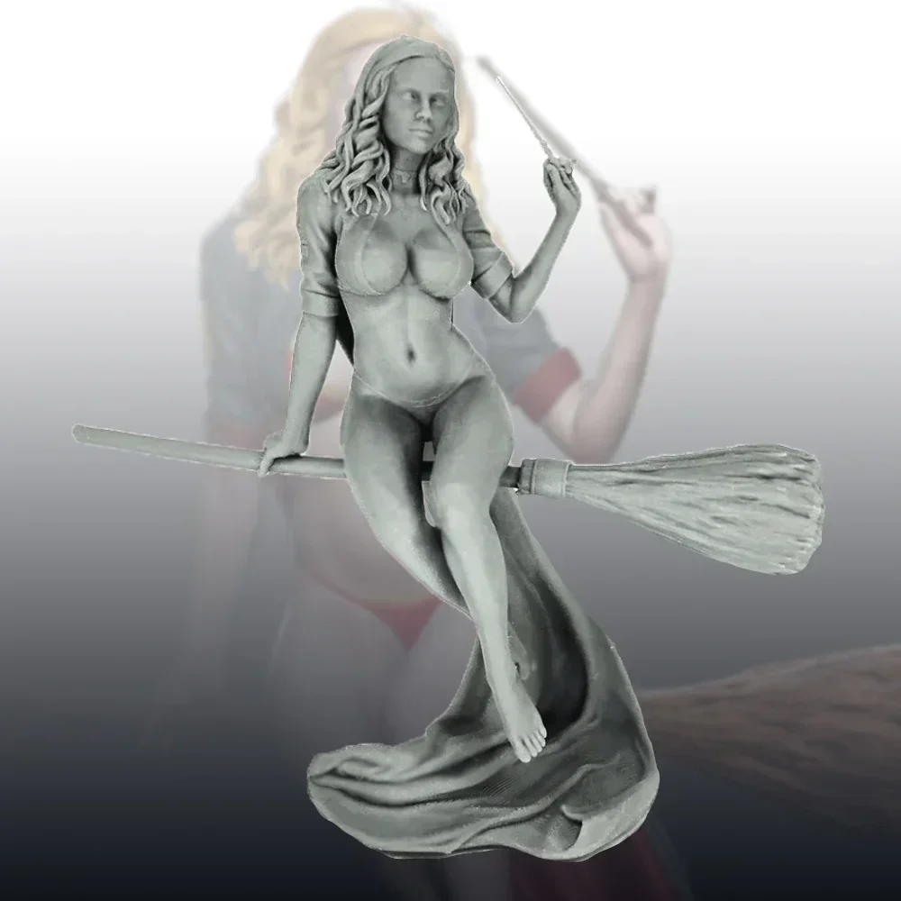 

Unpainted 1/24 Miniature Scale Adult on the Broomstick Resin Model Kit A180