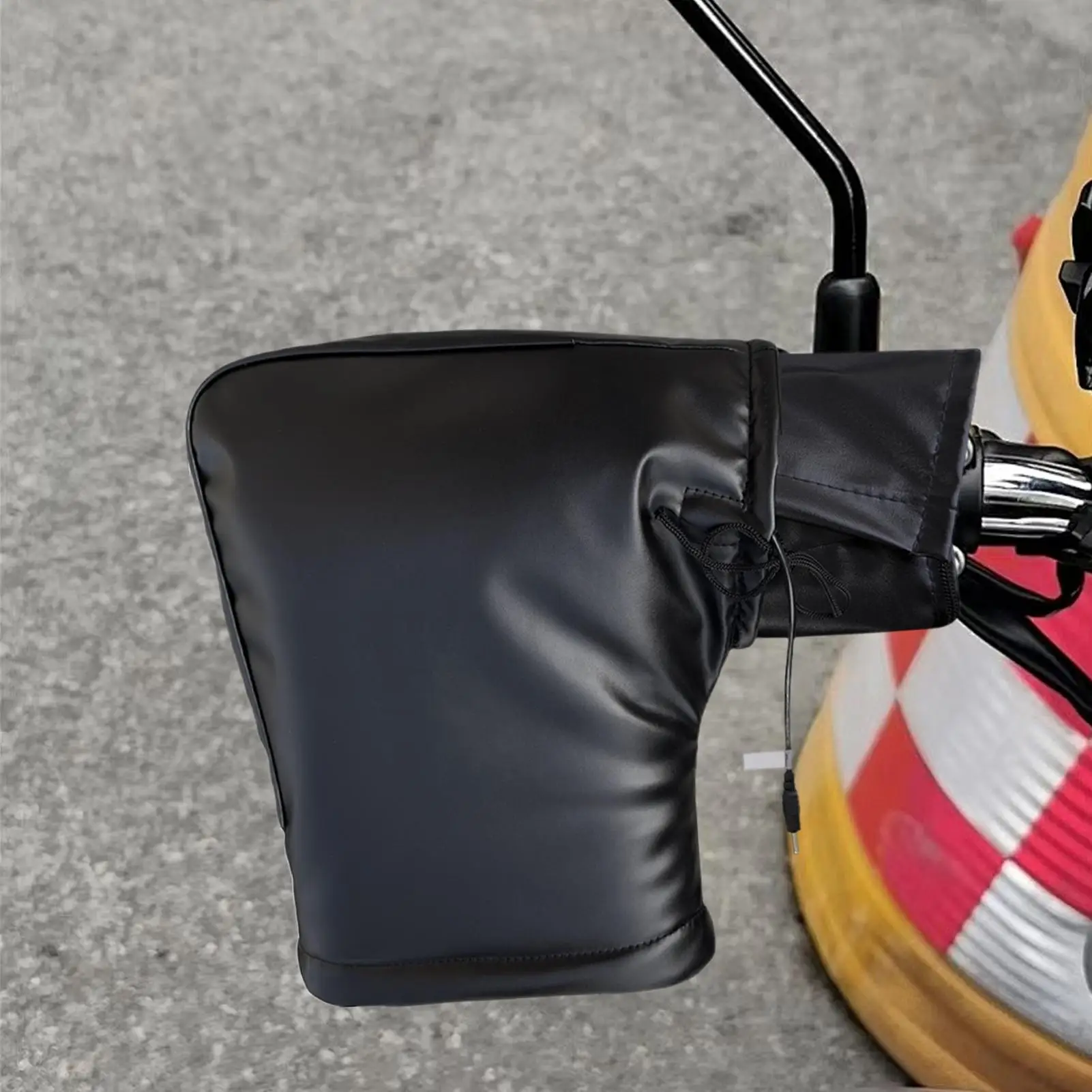 

Heated Motorcycle Handlebar Gloves Overheating Prevention Riding Gauntlets Motorcycle Handlebar Warmers Mittens For Scooters