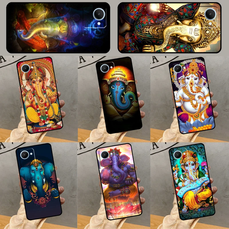 Ganesh Elephant God For Realme C31 C55 C35 C33 C30 C25 C21Y C15 C11 GT Neo 5 3 2 2T 3T 8 9 10 11 Pro Plus Case