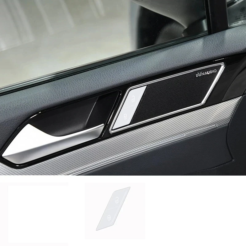 Car Door Lock Button Sticker Cover Panel for Volkswagen Vw Passat B8 2017 2018 2019 2020 2021 2022 2023 2024 2025 Arteon Cc