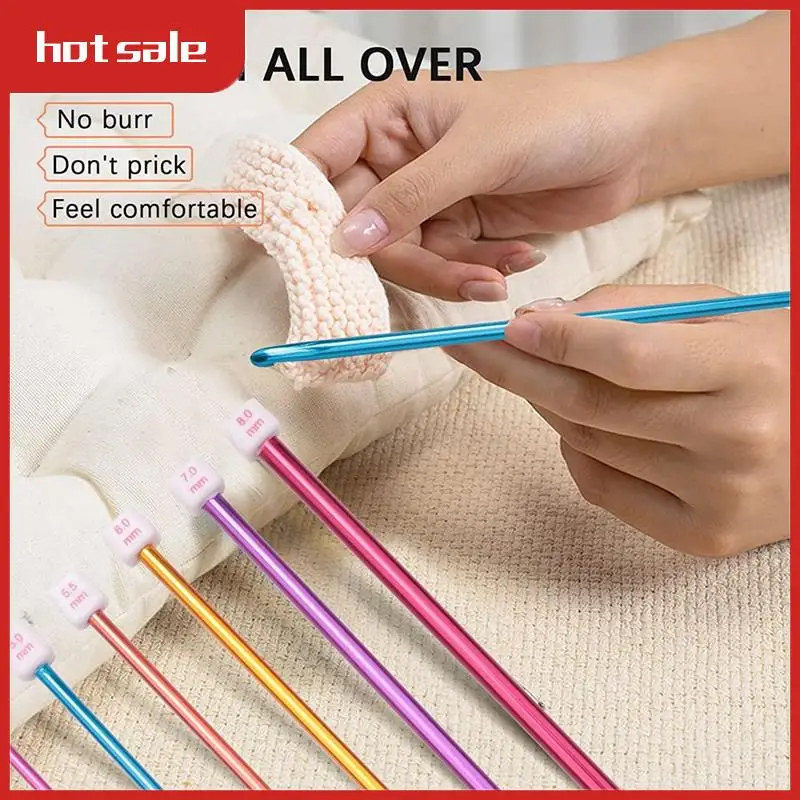 

1 комплект крючков, тунисские крючки, набор 11 упаковок, тунисский крючок, афганская алюминиевая игла для вязания крючком (2–8 мм)